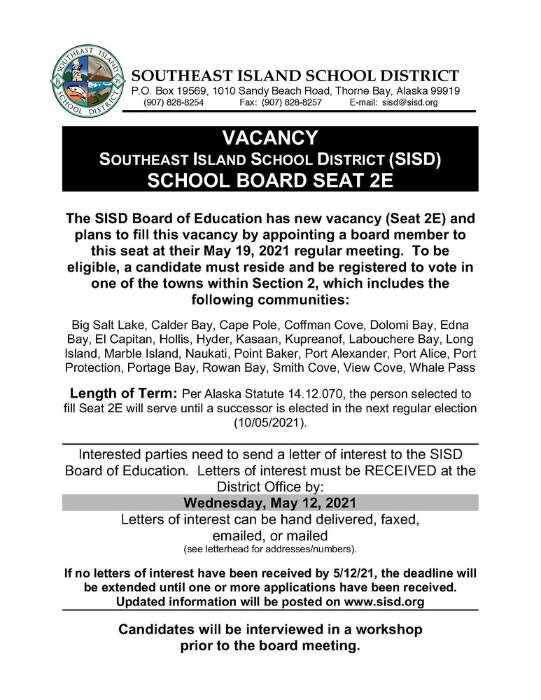 vacancy announcement